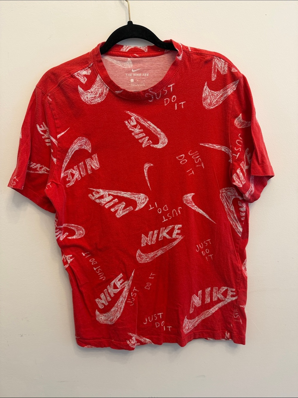 Nike Red Short Sleeve Logo Graphic Tee